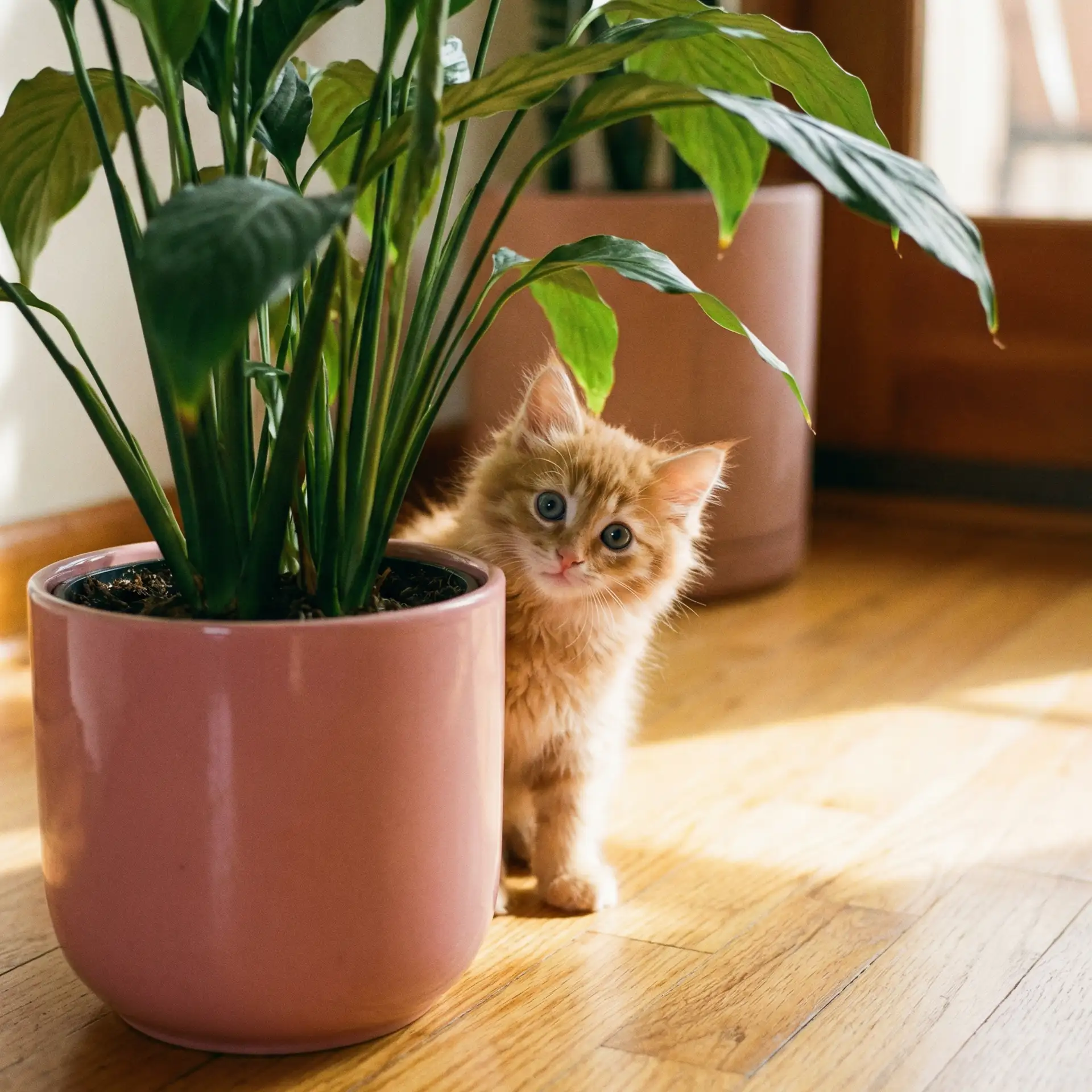 小猫从花盆后探头 - 电驴搜索失败